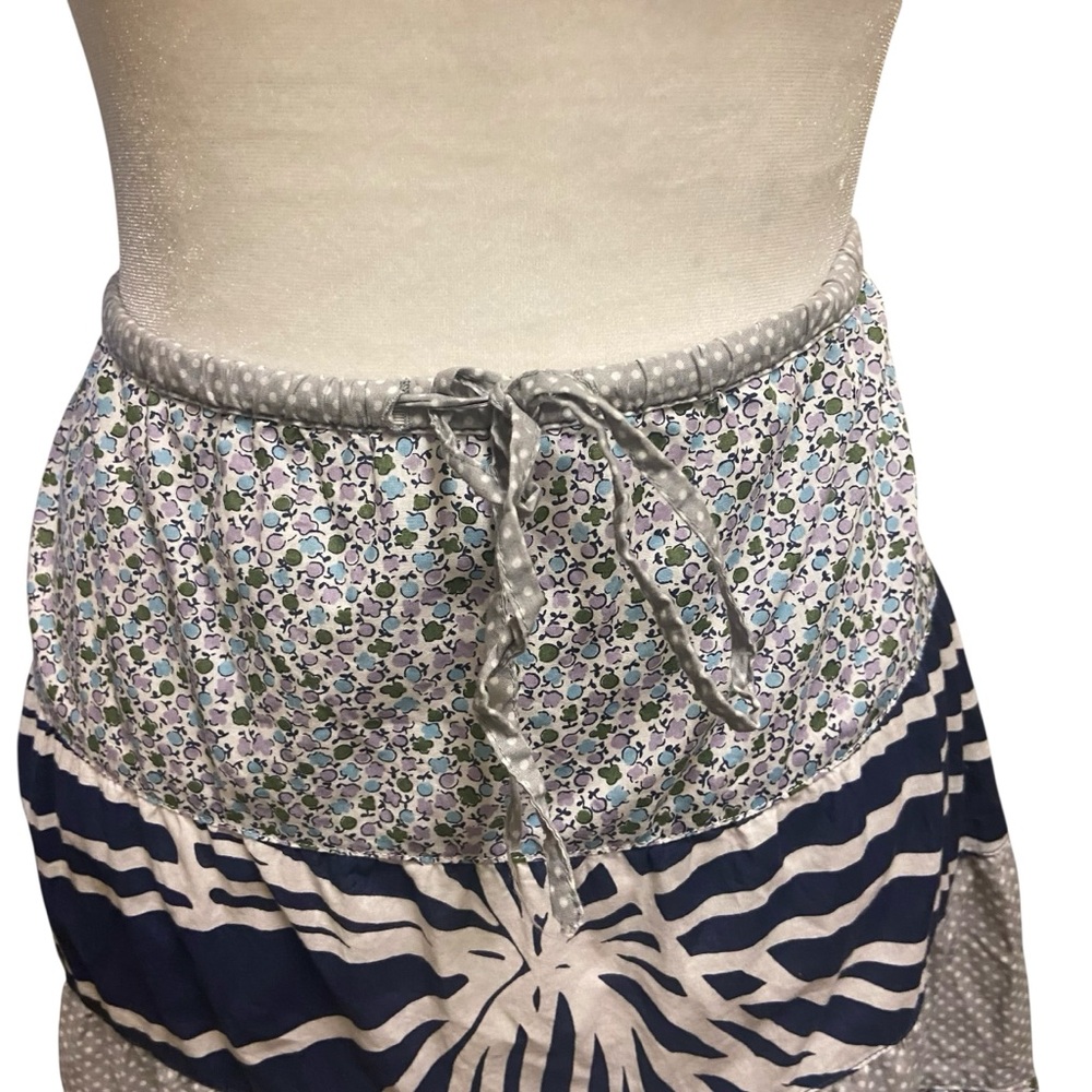 J Crew Cottagecore Tiered Patchwork Drawstring Sk… - image 8